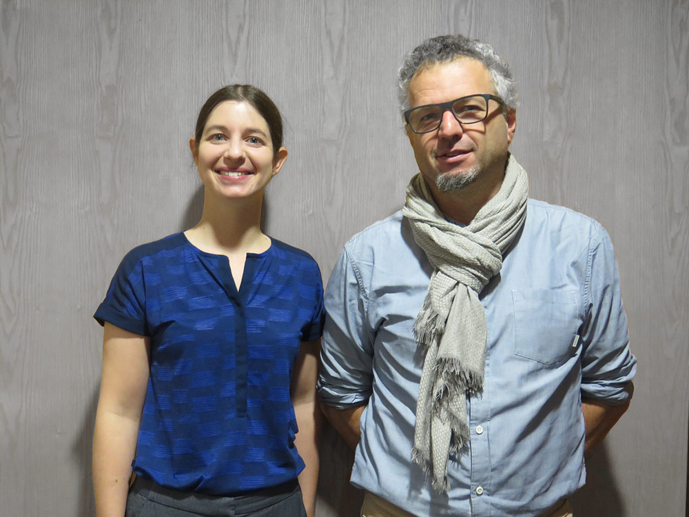 Lucie Chupin, responsable projets R&D Carbon Waters et Hugues Lemaire, directeur technique AD Industries